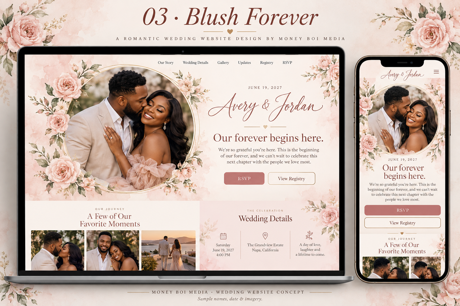 Blush Forever — Wedding Website