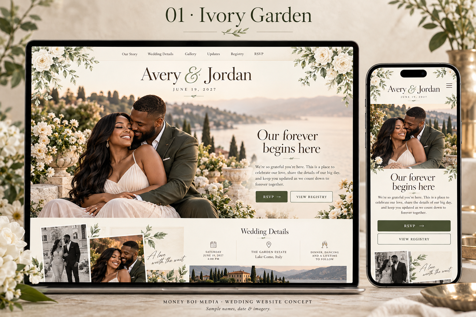 Ivory Garden — Wedding Website